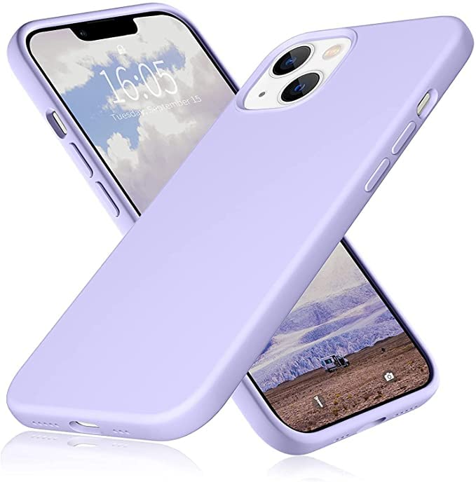 Image of MIDOS Back Cover Compatible with iPhone 14 Plus Case Liquid Silicone Full Protection Shock Proof Back Cover for iPhone 14 Plus (2022) 6.7 inch (Purple)