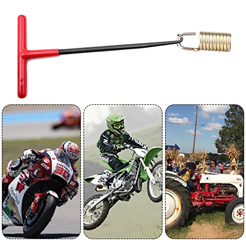Motorcycle Exhaust Spring Hook Tool, T Handle Exhaust Spring Hooks Puller With Rubber Coating, Suitable For Motorcycle Dirt Bike Removal, Installation Tool (2Pcs) #TOP3