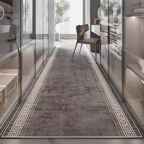 NEYTIIR Alfombra Larga Vinilo Trenzado para Pasillo Cocina Dormitorio A Medida Presencia Natural De Alta Resistencia con Trasera De PVC Antideslizante(A,80cmX1M)