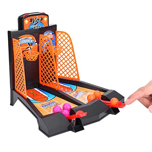 Drfeify Finger-Basketball-Spiel, Intelligenzspielzeug Tischspiel Desktop-Basketballspielzeug-Set-Geschenk Playing Accessories für Erwachsenen Kinder Familienspa?