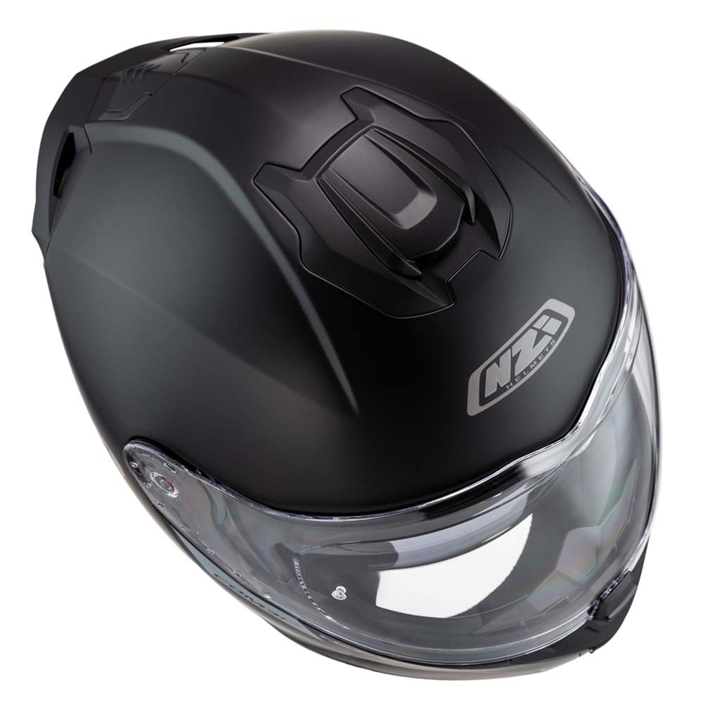 NZI Combi 3 Duo Negro Mate - Casco de Moto Modular Abatible con Visor Solar - Unisex Hombre y Mujer - Homologado P/J ECE 22.06