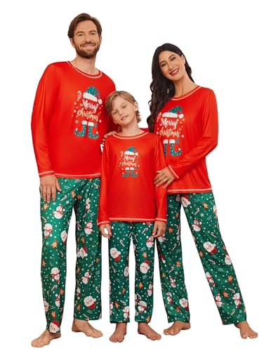 Ekouaer Men Pajamas Set Two Pieces Christmas Sets for Family Photo - image 1