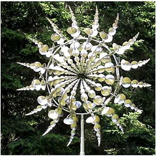 Unique and Magical Metal Spinner Wind Spinners for Yard and Garden,Kinetic Wind Sculptures & Windmill 3D Wind Spinner Wind Powered Eye Catcher Wind Art Outdoor Patio Decoration