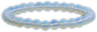 Gem Semi Precious Gemstone 6mm Round Beads Stretch Bracelet 6.5 Inch