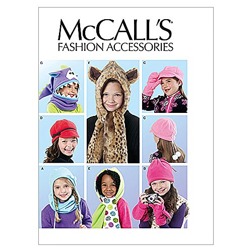 McCall's Patterns M6448 Children's/Girls' Hats, Cowl and Mittens