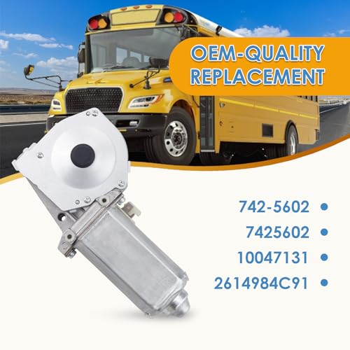 Image of 742-5602 Bus Door Motor Compatible with IC /IC Corporation /International Models, Replaces 2614984C91 742-5602, Built to Seamlessly Re-Enable The Proper Opening and Closing of Bus Doors