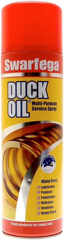 Swarfega Duck Oil Spray Multi-Purpose Lubricant, Rust Protector, Releases Rusty Bolts, Light Degreaser, Silicone Free, 500ml Aerosol Spray