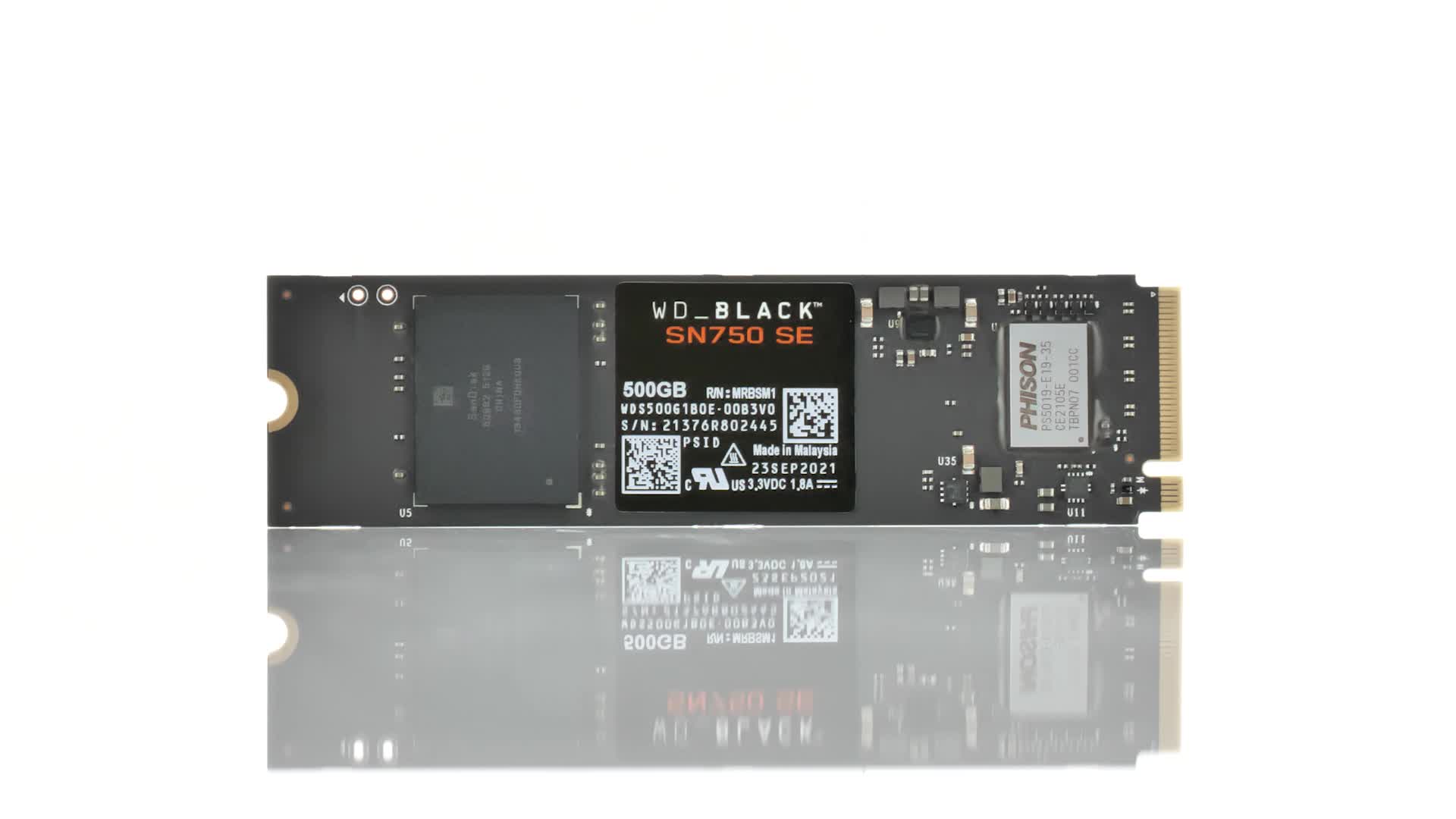 WD_BLACK SN750 SE 500GB M.2 2280 PCIe Gen4 NVMe Gaming SSD up to