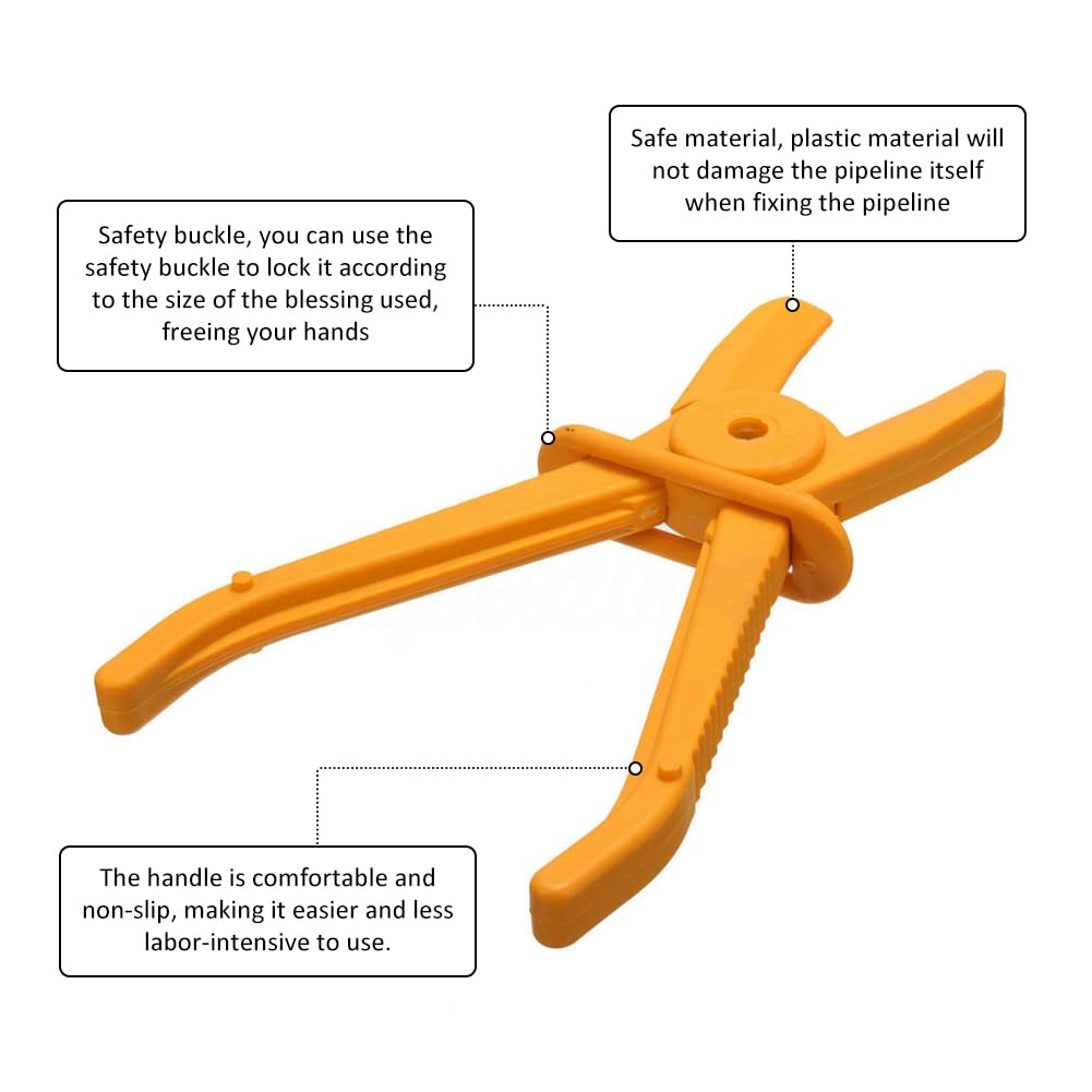 Kit 3 Pinze Per Fascette Stringitubo | Professionale Per Tubi Flessibili Auto/Moto - Giallo Antiscivolo - Foto 10