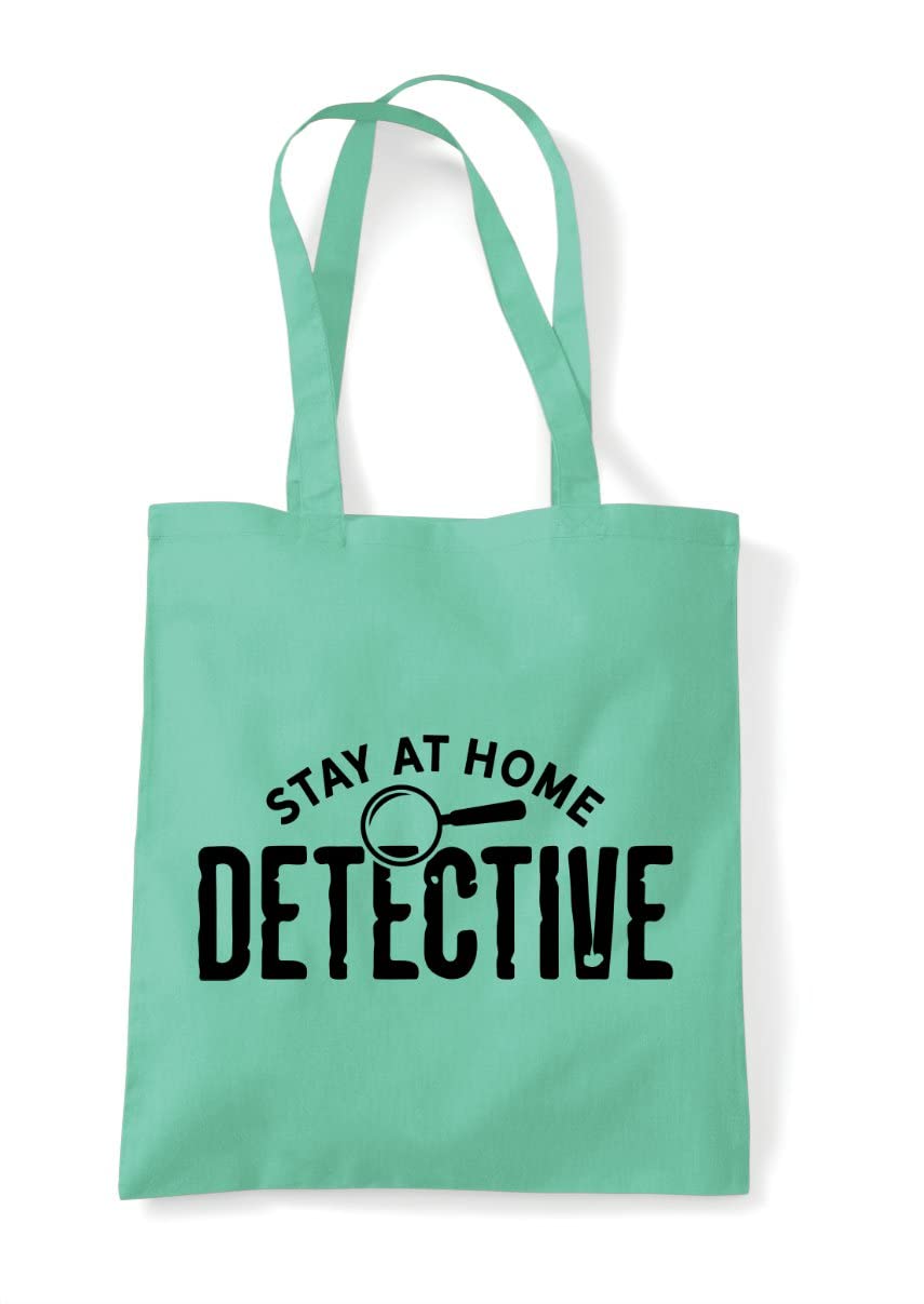 Stay at home detective (style one) true crime fan statement tote shopping bag