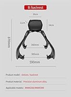 Vista 6 de Luggage Carrier Shelf for XMAX300 XMAX250 X-MAX Xmax 300 250 17-22 Rear Carrier Luggage Rack Fixer Holder Bracket Tailrack Kit