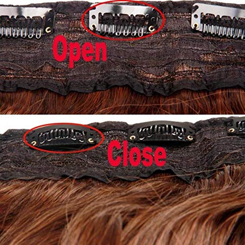 Image of Air Flow Natural Looing Realistic Black Hair Extension Long Hair Silky With Free Wig Comb (Pink Rose)