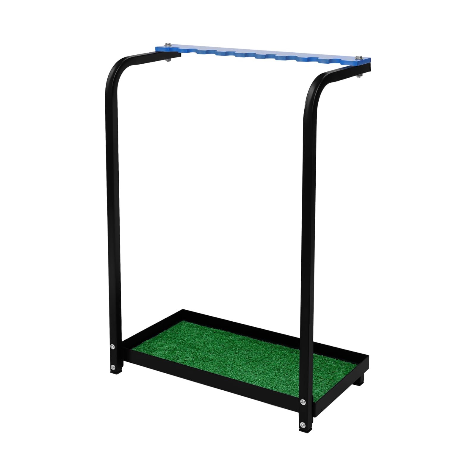 MOQNISE Golf Club Stand 9-Hole Golf Clubs Rack Holder with Base Plate and Non-Slip Feet, Holds 9 Clubs, Golf Club Display Holder Golf Club Holder Stand for Indoor Home Office Club