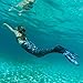 Fin Fun Wear-Resistant Mermaid Tail for Swimming, NO Monofin, Barracuda Black, Youth 10