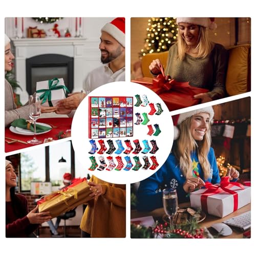 Calendario de Adviento de calcetines de Navidad para regalar a seres queridos 4