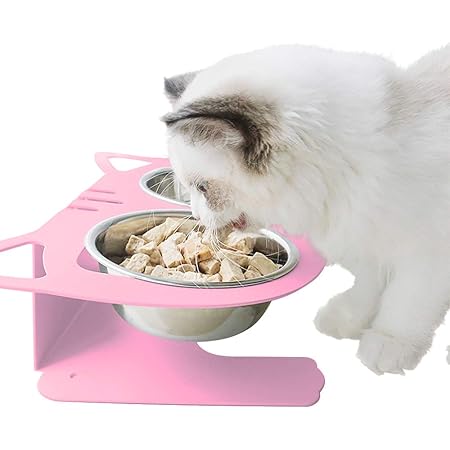 Amazon Cologoペット食器 フードボウル 猫 犬用食器 餌入れ えさ皿 スタンドセット製 ご飯皿 犬えさ皿 犬猫用 ウサギ 滑り止め 取り外し可能 食器台 かわいい 早食い防止 ブルー Cologo 食器台 通販