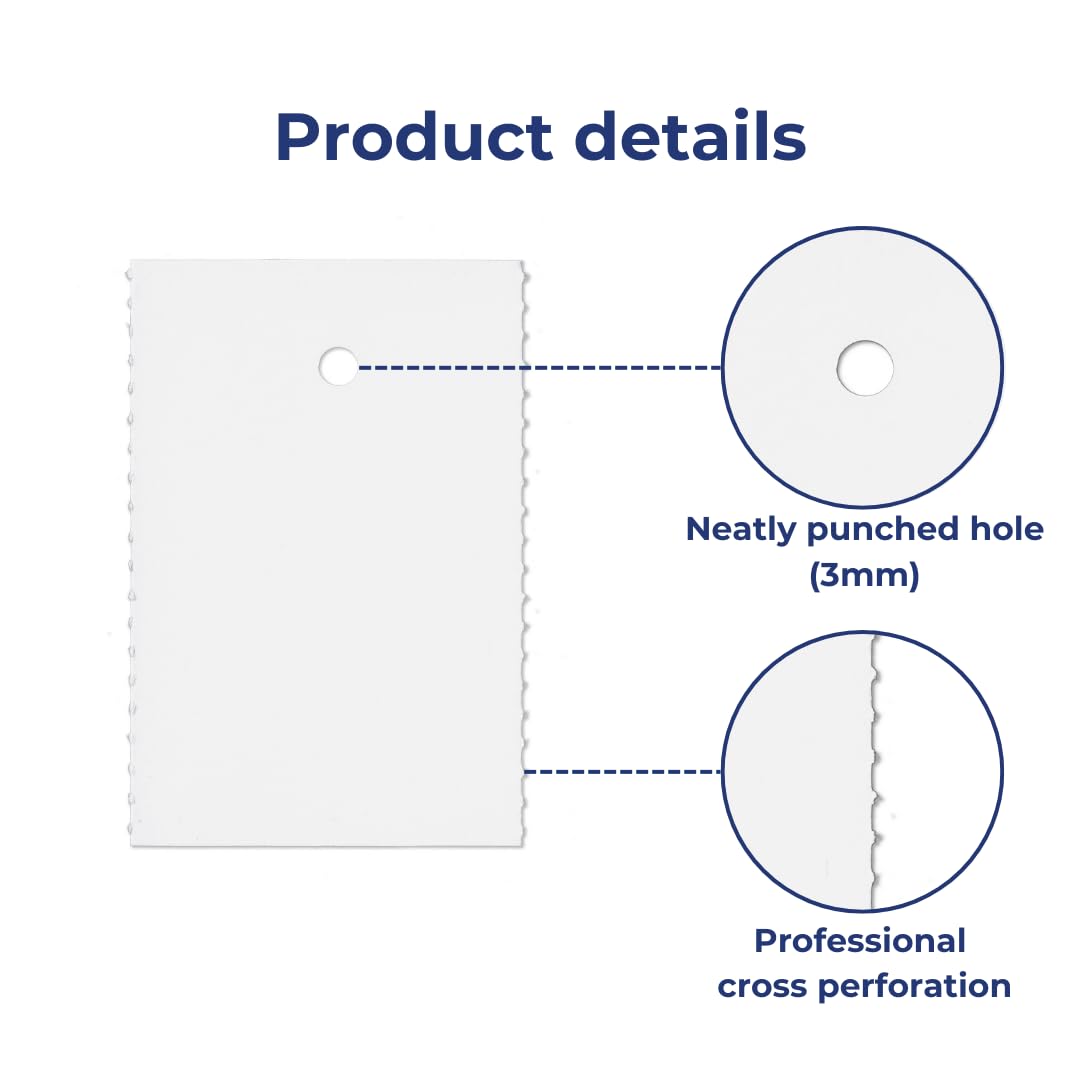 Pokornys Etichette In Cartone 30x50mm - 1000 Pezzi Con Foro, Per Prezzi O Inventario - Foto 9