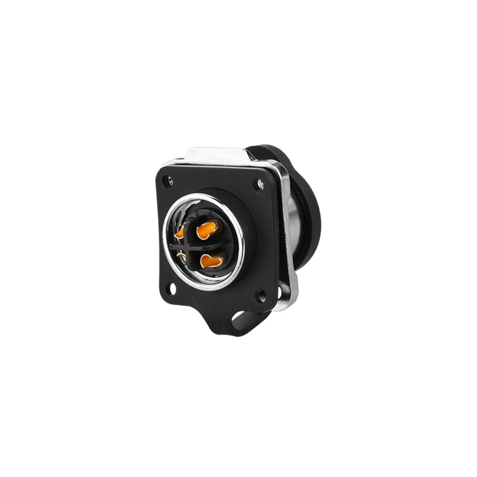 Conector de aviación impermeable macho hembra LP-20 de 4 pines, color amarillo, con reverso IP68, UL(Flange reverse installation)