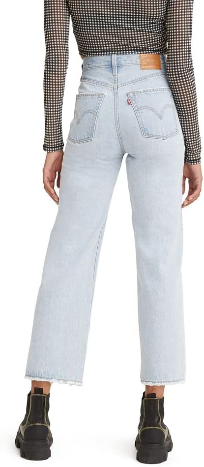 Levi’s Womens Premium Ribcage Straight Ankle Jeans