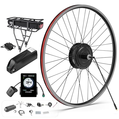 BAFANG 48V 500W Rear Hub Motor Kit Electric Bicycle Conversion Kit for Bikes 26