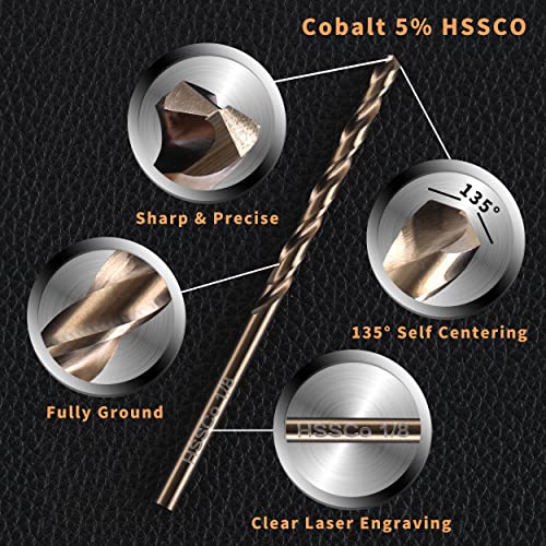 RCINDUS M35 Cobalt Drill Bit Pack