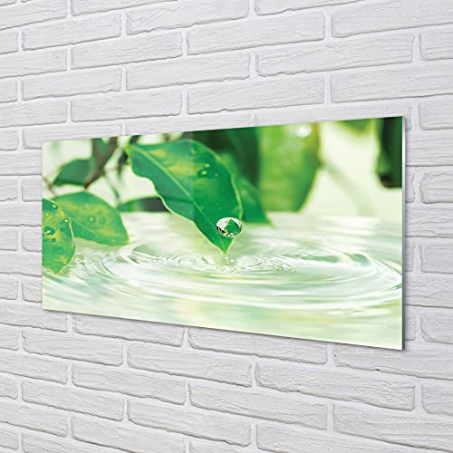 Impression sur verre Tulup d'exception 140x70 cm au design pur gouttes d'eau