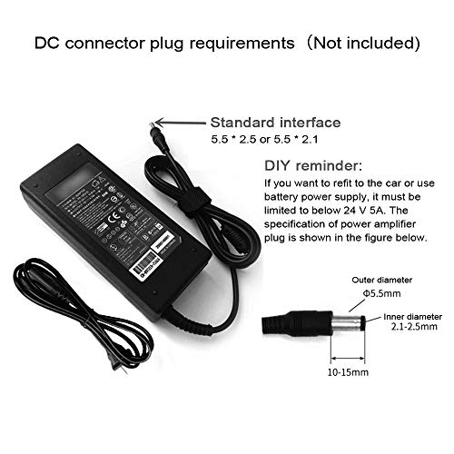 Moniel Amplificador digital HIFI BT 5.0 Mini Amp de áudio estéreo 100W Dual Channel Sound Power Rece
