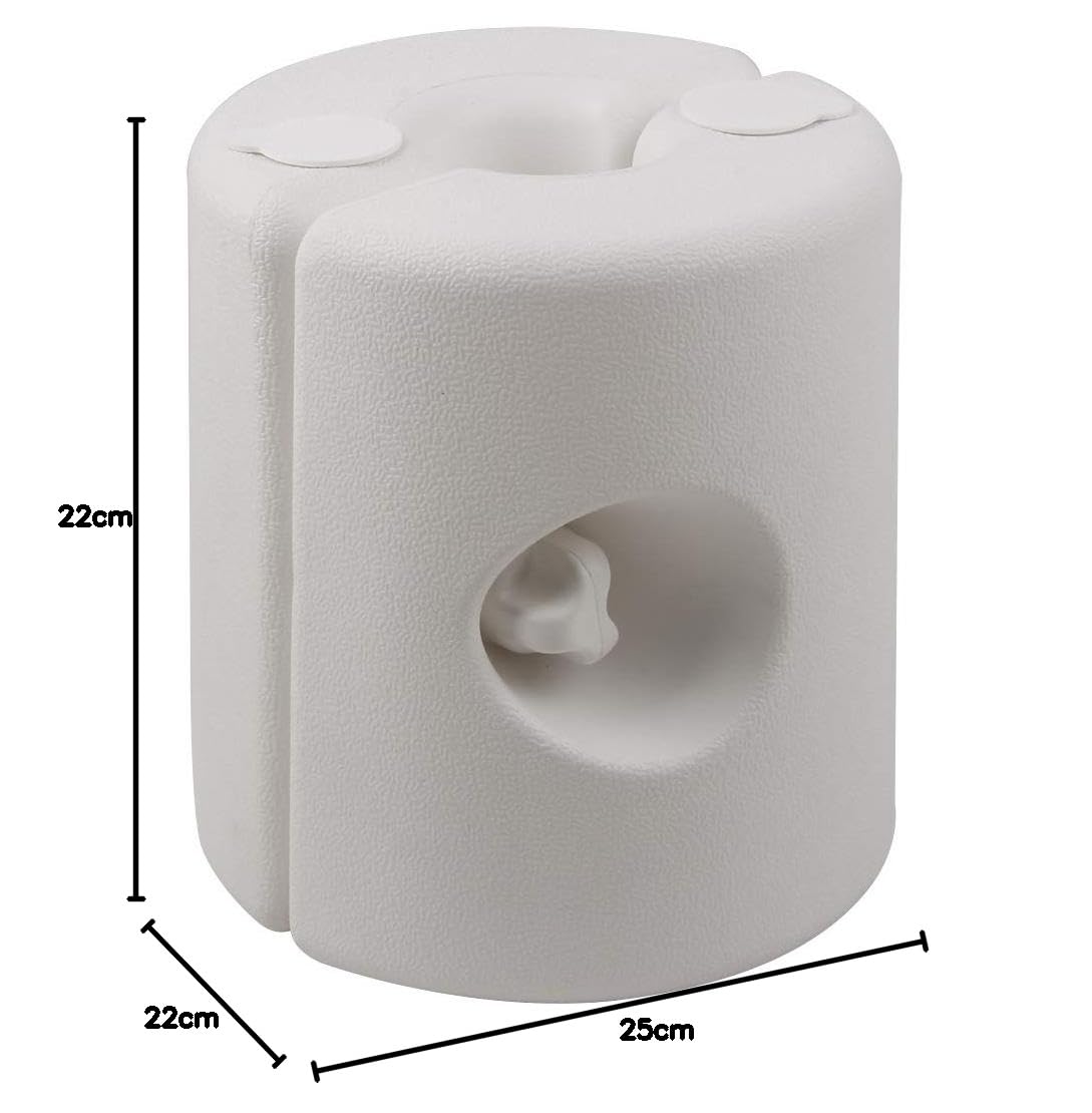 Set de 4 Poids pour pavillon Fixation en polyéthylène Haute densité tonnelle pavillon Tente Remplissage Eau/Sable Stable Robuste