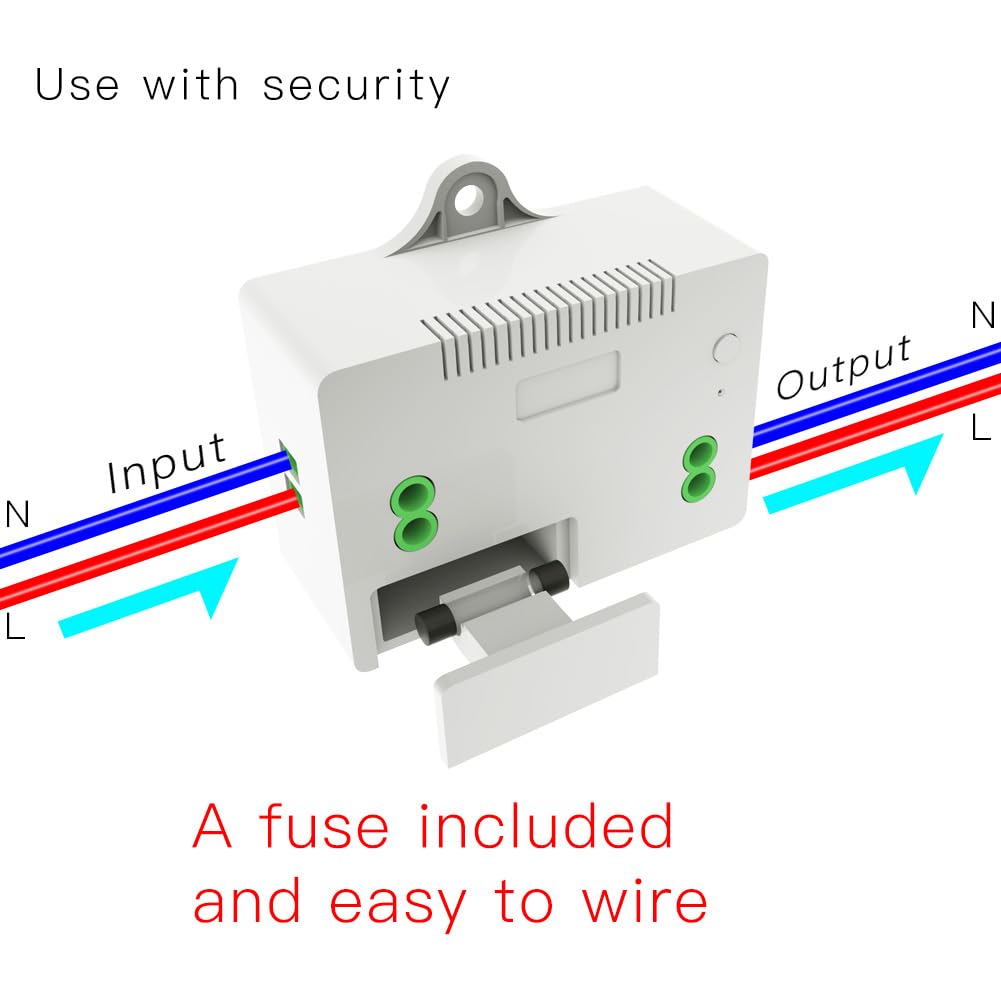 Interruptor Inalámbrico, Receptor Transmisor RF, Luz Punto De Instalación Sin Romper La Pared, 220V 10A Max 2200W, Interruptor Inalámbrico Sin Baterías (3 Receptores + 1 Interruptor con 3 Botones)