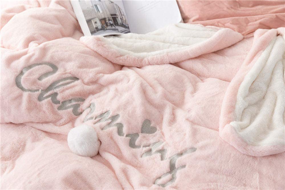 Amazon｜4ピースピンクホワイトグレーウィンターシックピュアカラー