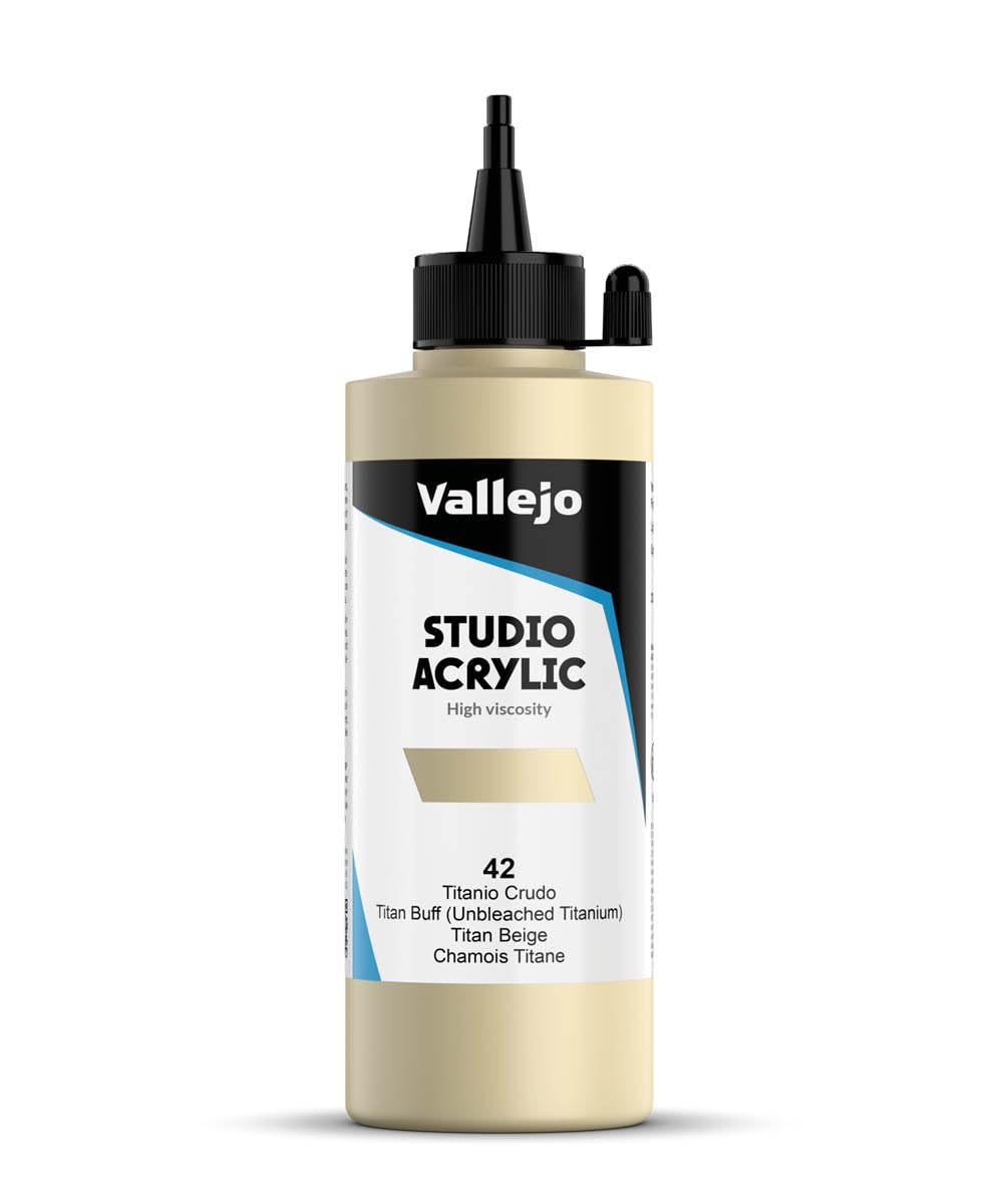 Studio akrylowe, farba akrylowa, 200 ml, surowy tytan, nr 42