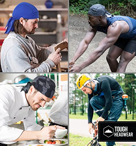 image for Tough Headwear Skull Caps - Head Wraps for Men - Summer Mens Dreads Do