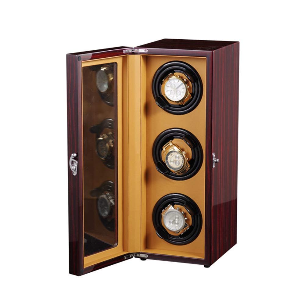 QUSYZD Watch Watch Winders Box for 3 Automatic Watches, Independent Control Settings, Silent Motor, for Large Size Watches,