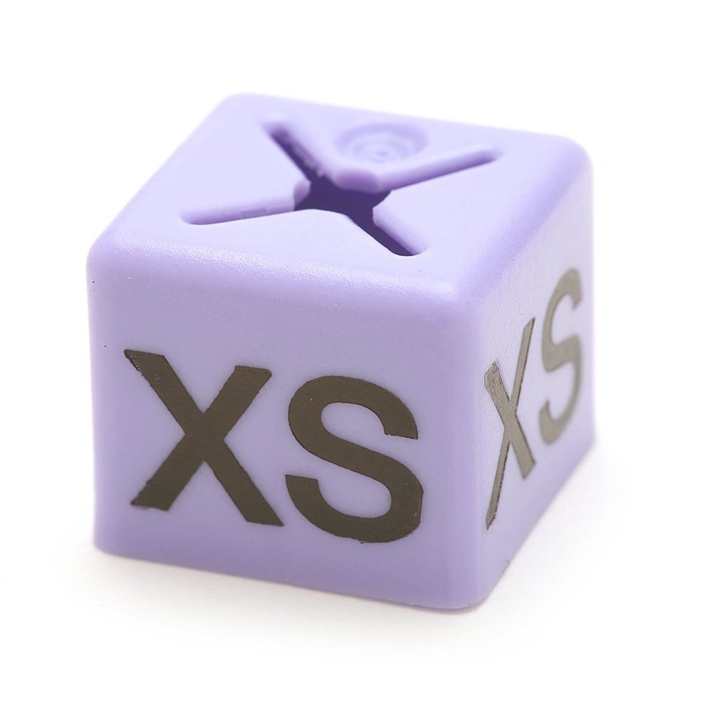 GARMENT CLOTHES MARKER SIZE CUBES PACK OF 50 EACH SIZE XS,S,M,L,XL,XXL (XS)