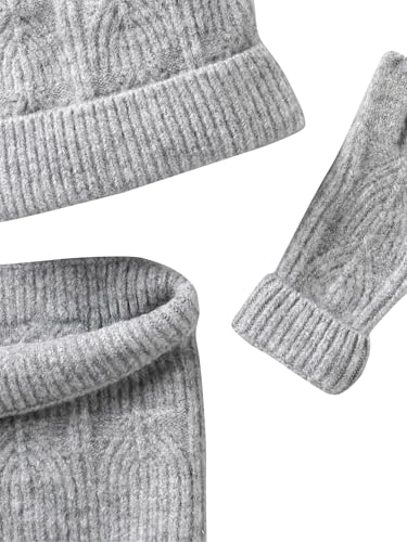 Ensemble fille bonnet snood gants Vertbaudet tricot aux finitions soignées - 4