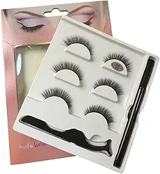 Cílios Postiços 6D 22 Com 3 Pares Pinça Aplicadora e Delineador Cola Volume Intenso e Fixação Segura