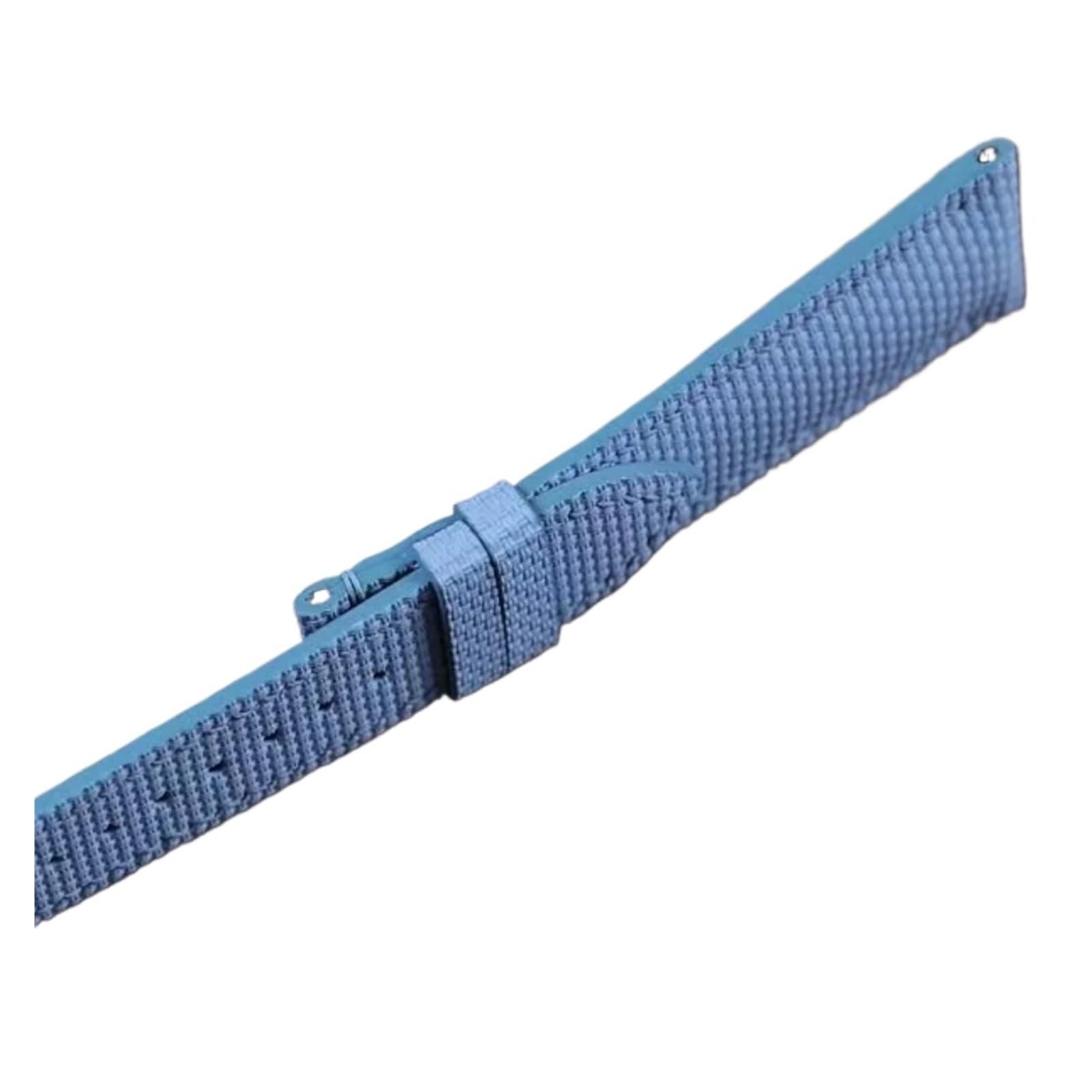 Genérico Correa de reloj cuero y caucho FKM Sailcloth 20, 21 22mm Compatible con la correa Universal Rolex Grand Flat End