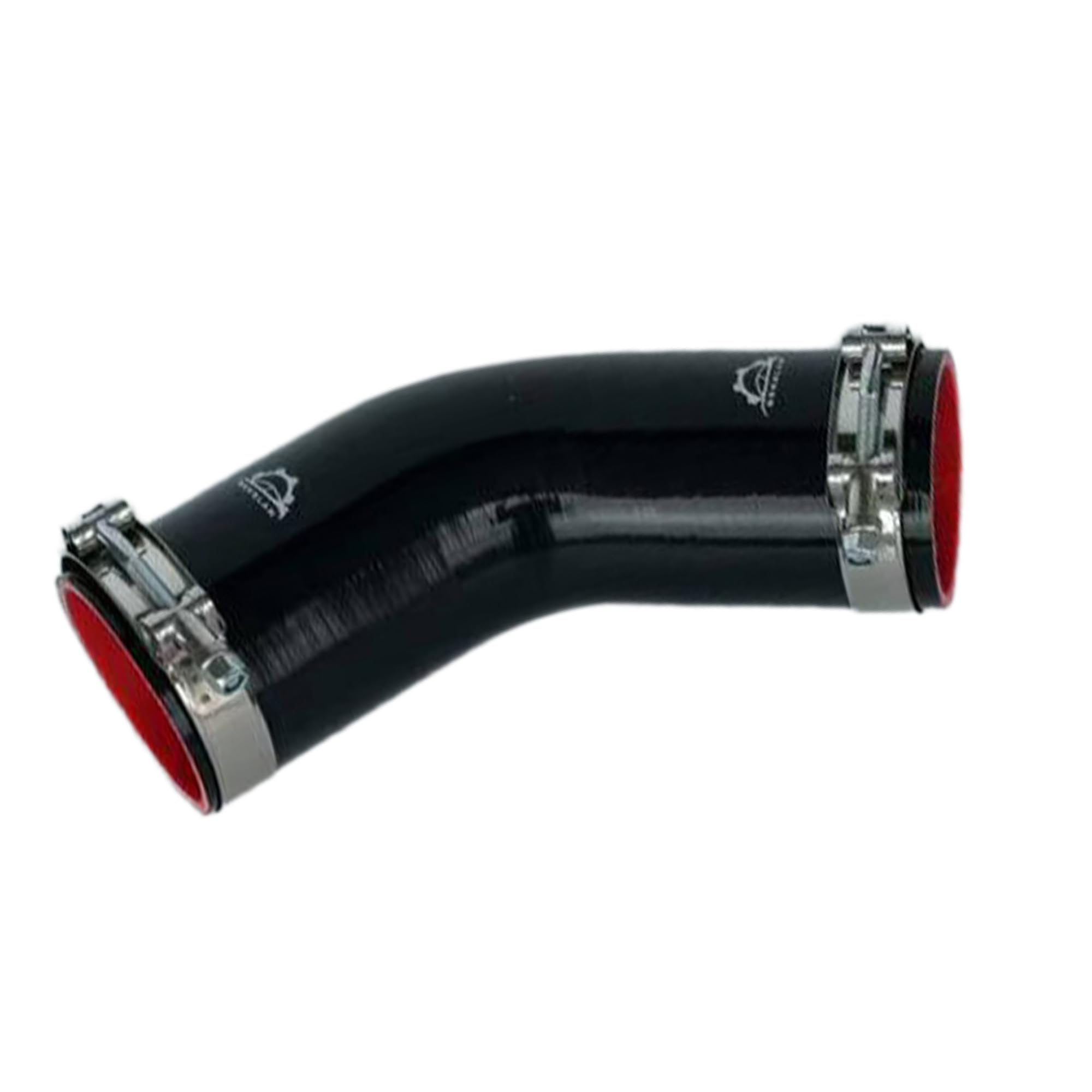 Photo 1 of 2.75" to 3"(70-76mm) 45° Elbow Coupler Silicone Reducer Hose With Stainless Steel T-Bolt Clamp - High-Temp 4-Ply Reinforced Design for Automotive Turbo/Intercooler/Intake Piping/Industrial Hydraulic