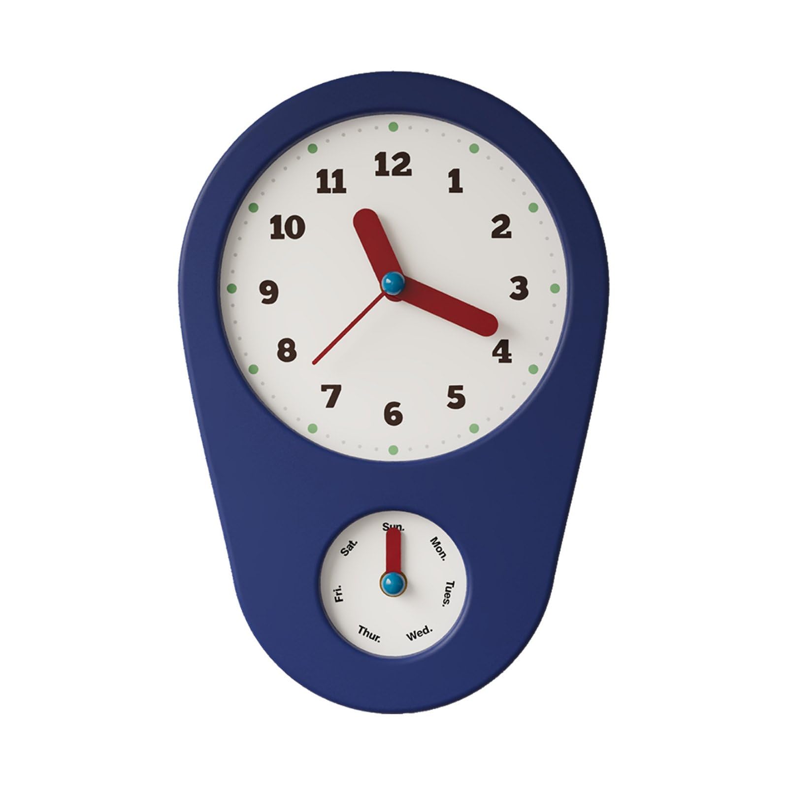 Orologio da Parete Moderno Orologio Analogico Orologio Murale Orologio al Quarzo con Quadrante Settimanale Movimento Affidabile Materiale in Legno con