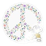NACHHALTIGE MARKENQUALITÄT - Dieser Peanuts Aufkleber aus Vinyl ist wasserfest und kann innerhalb von 3 Jahren von den meisten Oberflächen ohne Klebe-Rückstände entfernt werden.