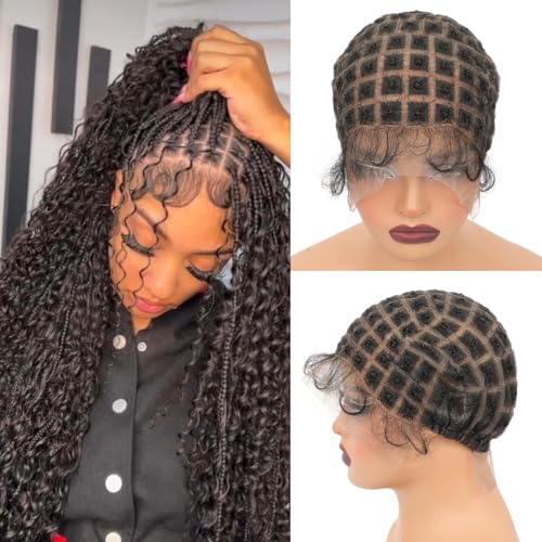 Geogroket Braided Wig Cap for Crochet Hair with...
