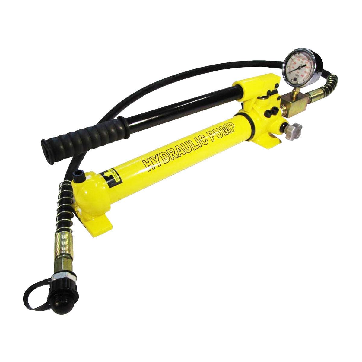 Bomba de mano hidráulica con manómetro (700 bar, 350 cm3) (B-700CB)