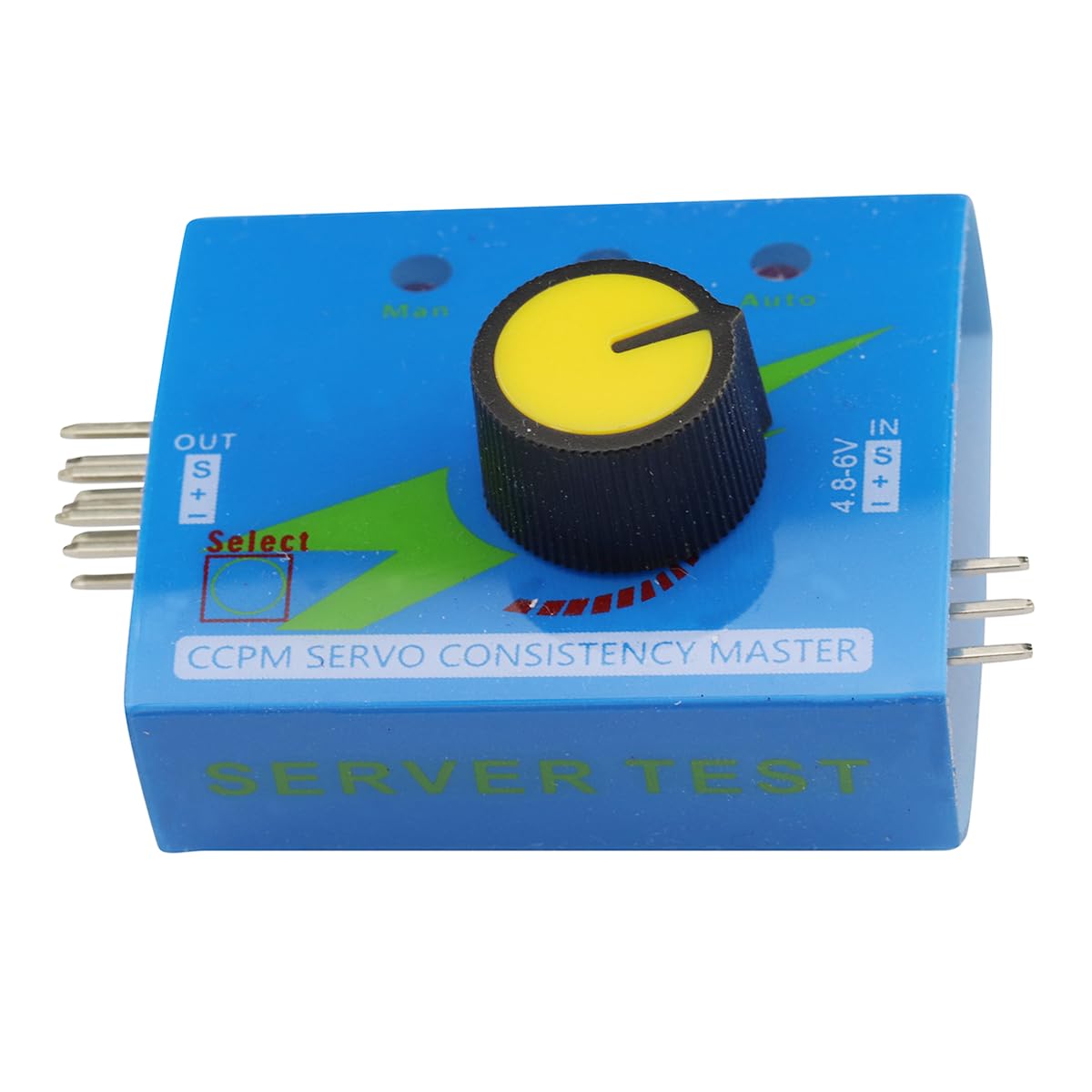 Custodia portabatterie 4 celle 6V AA connettore 2P JR servo tester 3 canali motore ESC modulo per elicottero auto barca robot