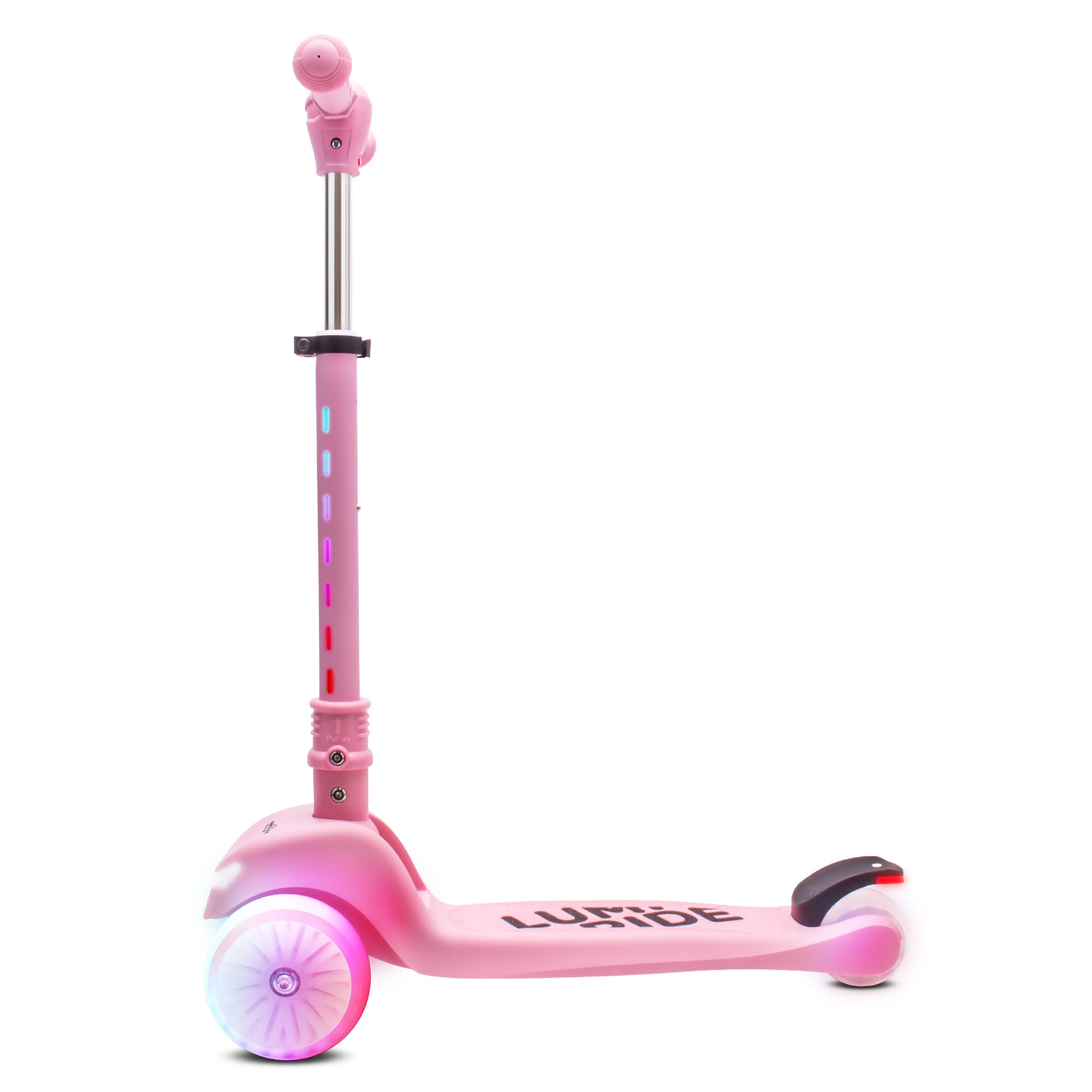 LUMI Ride Patinete Infantil 3 Ruedas Balance LED 3+ | plegable, manillar ajustable, freno pie, plataforma antideslizante
