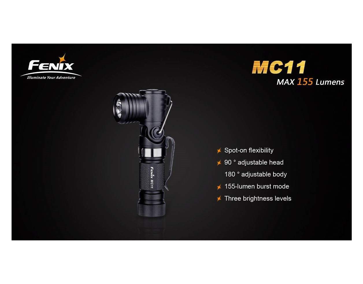 fenix 155 lm mc series flashlight Fenix MC11 2014 155 Lumens Multi-Functional Angle LED Flashlight. :  Amazon.com.au: Home Improvement