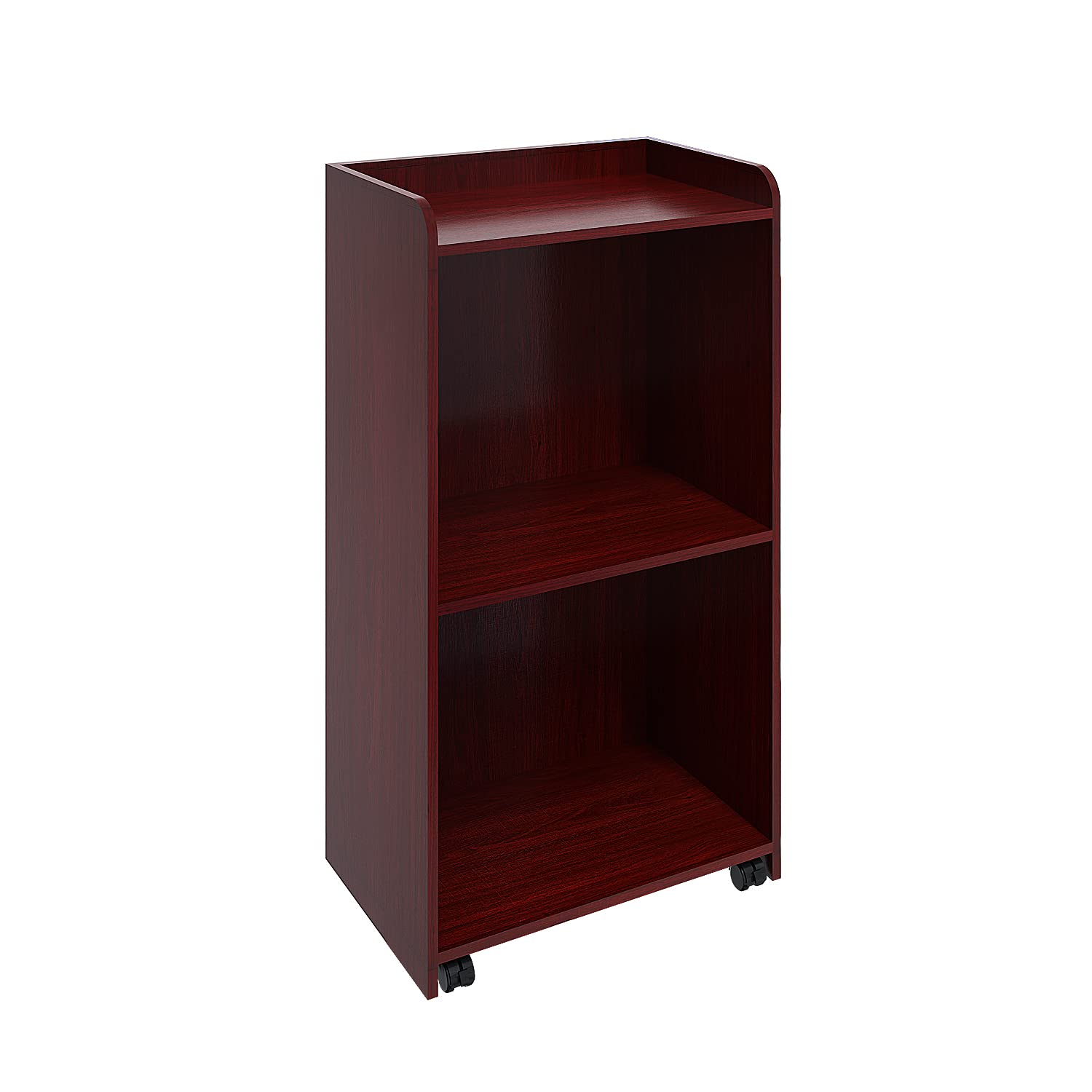 Buy Wooden Speaking Lectern with Hidden Wheels, Floor Standing Podium