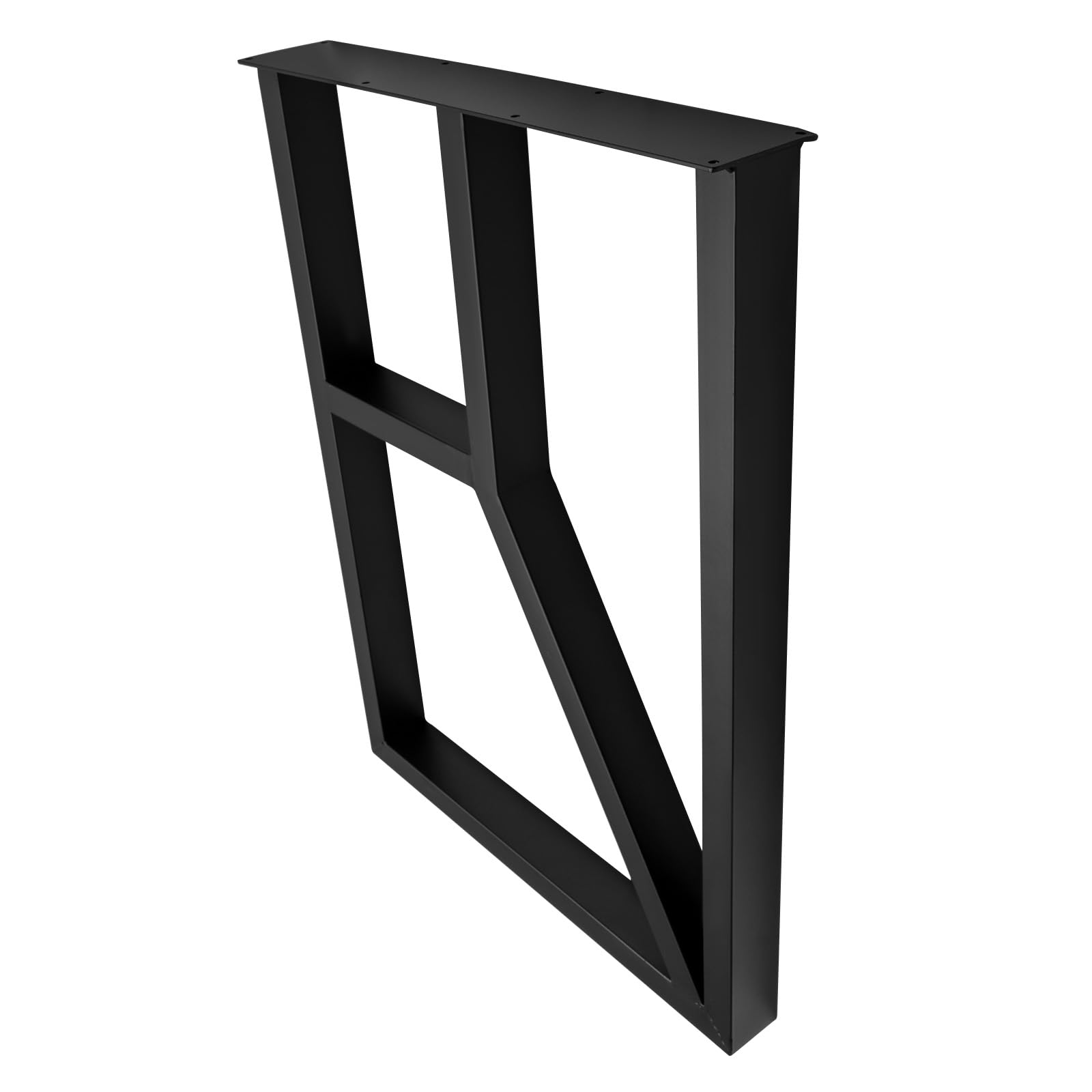 Juego de 2 patas de metal para muebles, color negro, capacidad de carga de 200 kg, 50 x 71 cm, para mesa de café, mesa de comedor, escritorio, muebles, patas de placa de altura regulable con