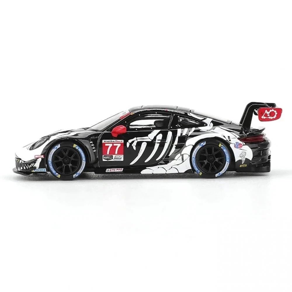 1:64 Scale Diecast Model Car Compatible with Porsche 911 GT3 R #80