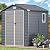 YITAHOME 6x6FT Outdoor Storage Shed w/o Floor, All-Weather Plastic Shed with Lockable Doors, Window & Vents, Plastic Tool Shed for Backyard, Patio, Poolside, Lawn, Gray
