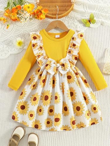 Image of TAGAS Girls' Princess Dress | Girl Floral Print Dress |Dresses birthdaydress for Babygirls |